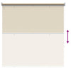 Ulkoilman rullakaihdin UV-suojaus Beige 100 x 230 cm (L x K)