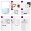 Ulkoilman rullakaihdin UV-suojaus valkoinen