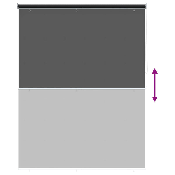 Ulkoilman rullakaihdin UV-suojaus Musta 100 x 230 cm (L x K)