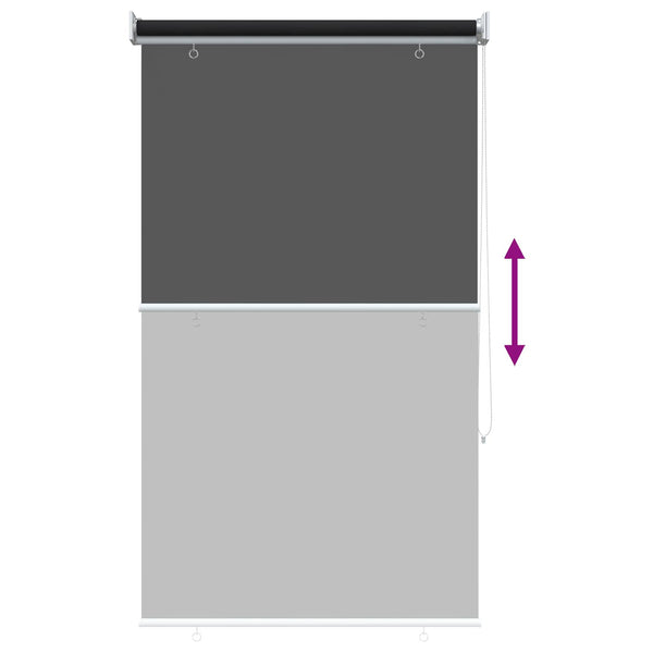 Ulkoilman rullakaihdin UV-suojaus Musta 100 x 230 cm (L x K)