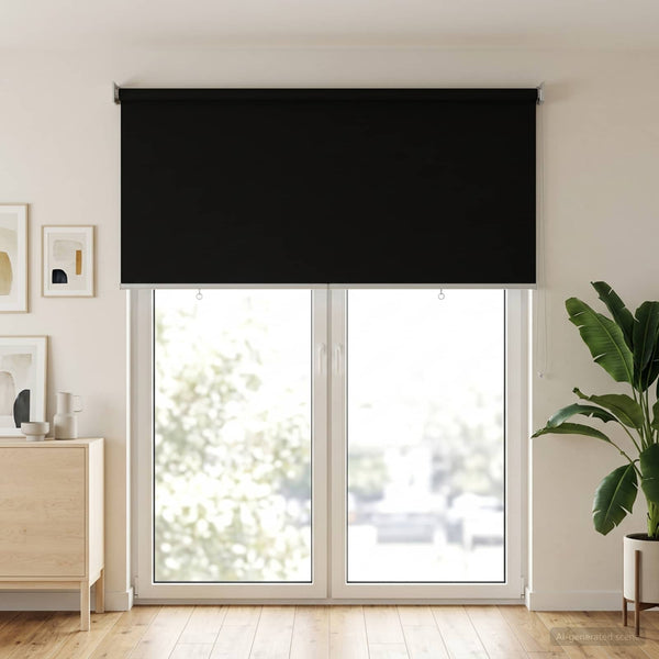 Ulkoilman rullakaihdin UV-suojaus Musta 100 x 230 cm (L x K)
