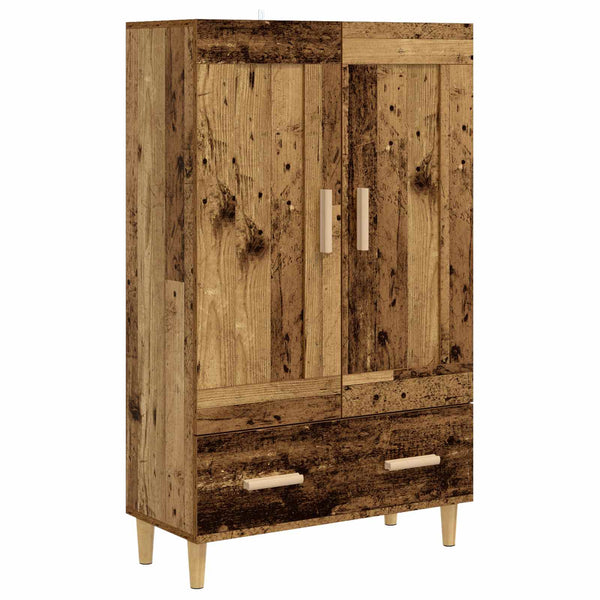 Korkea kaappi Vanha puu 70 x 31 x 115 cm Tekninen puu