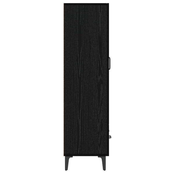 Korkea kaappi Musta tammi 70 x 31 x 115 cm Tekninen puu