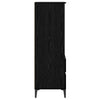 Korkea kaappi Musta tammi 40 x 36 x 110 cm Tekninen puu