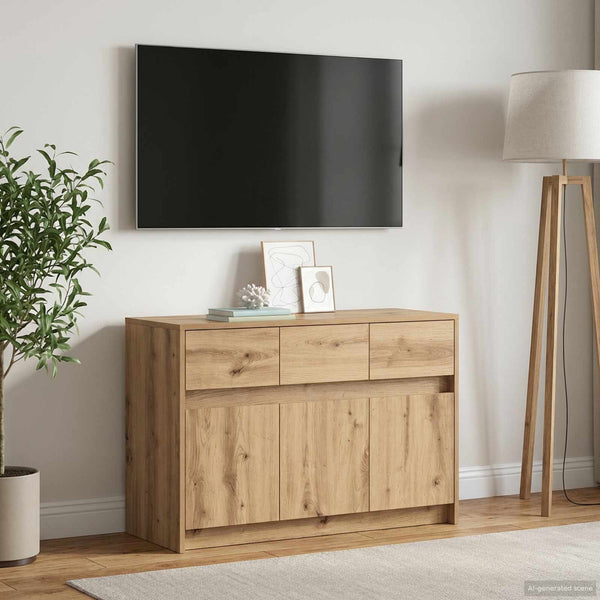 TV-kaappi 91 x 34 x 61 cm Artisaanitammi Tekninen puu