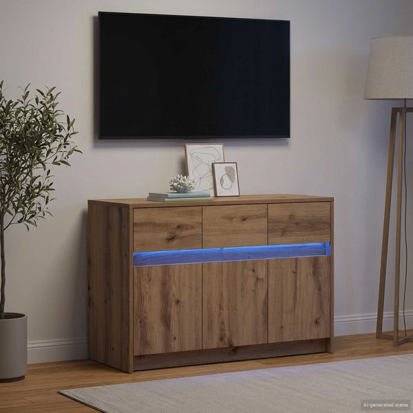 TV-kaappi 91 x 34 x 61 cm Artisaanitammi Tekninen puu