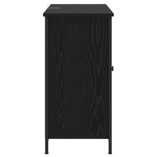 Sivupöytä Musta tammi 100 x 35 x 70 cm Tekninen puu