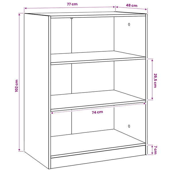 Vaatekaappi Vanha puu 77 x 48 x 102 cm Tekninen puu