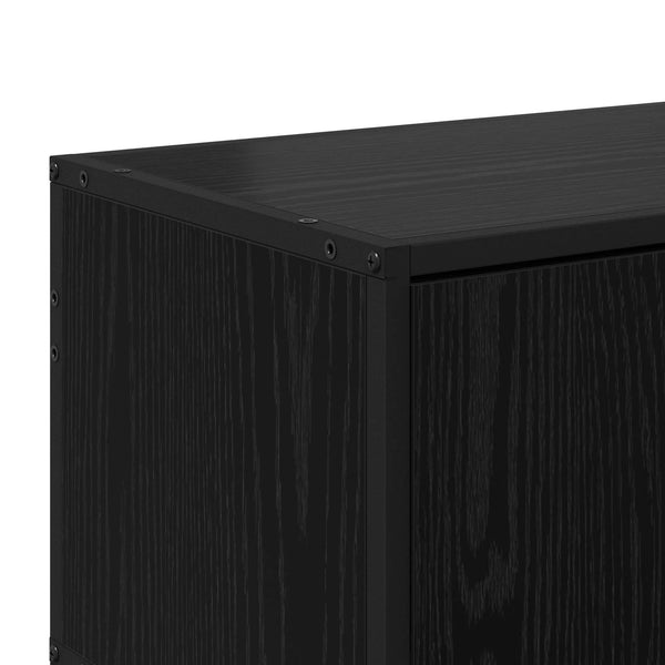 TV-kaappi 80 x 34,5 x 40 cm Musta tammi Tekninen puu