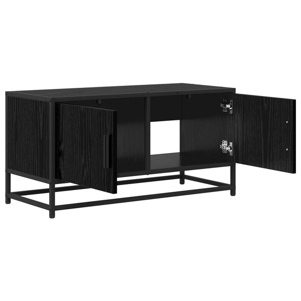 TV-kaappi 80 x 34,5 x 40 cm Musta tammi Tekninen puu
