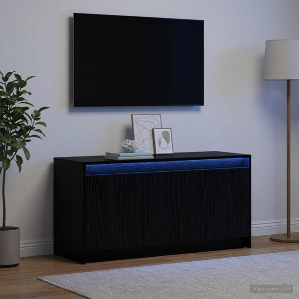 TV-kaappi 100 x 34 x 50 cm Musta tammi Tekninen puu