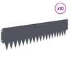 Nurmireunus 10 kpl 103 x 25 cm Teräs Antrasiitti