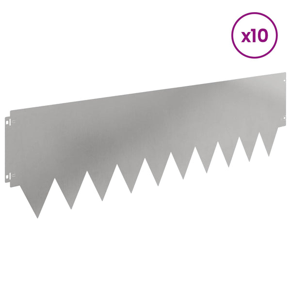 Nurmireunus 10 kpl 103 x 30 cm Teräs Hopea