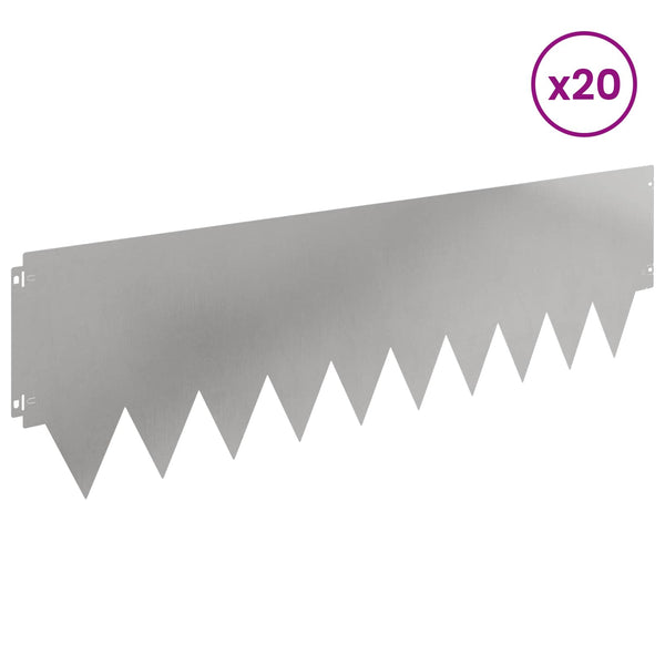 Nurmireunus 20 kpl 103 x 30 cm Teräs Hopea