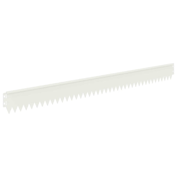 Nurmireunus 50 kpl 103 x 10 cm Teräs valkoinen