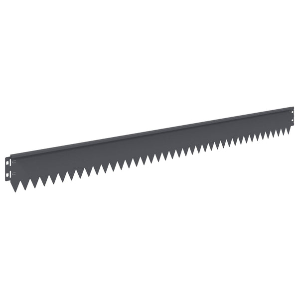 Nurmireunus 10 kpl 103 x 10 cm Teräs Antrasiitti