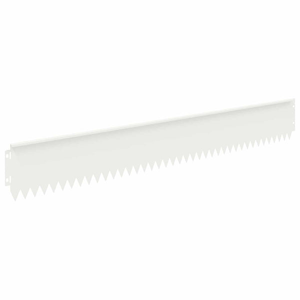 Nurmireunus 10 kpl 103 x 15 cm Teräs valkoinen