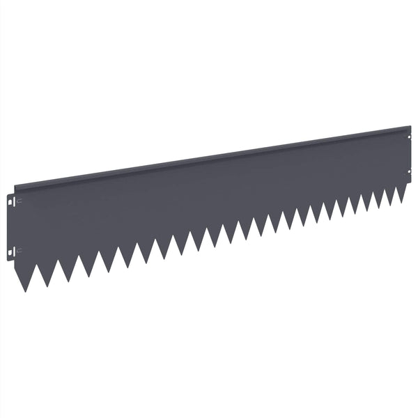 Nurmireunus 10 kpl 103 x 20 cm Teräs Antrasiitti