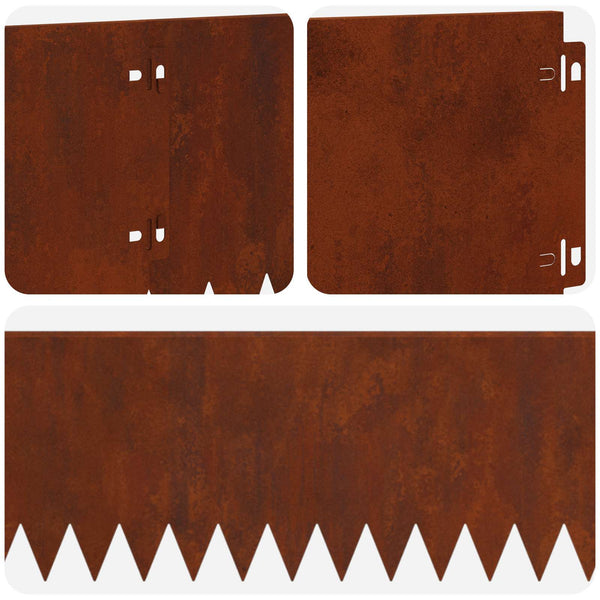 Nurmireunus 30 kpl 103 x 20 cm Teräs Ruosteinen