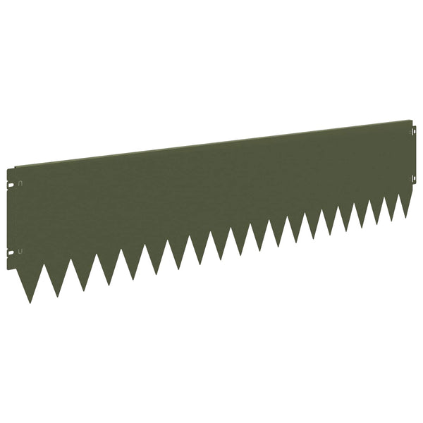 Nurmireunus 20 kpl 103 x 25 cm Teräs Oliivinvihreä