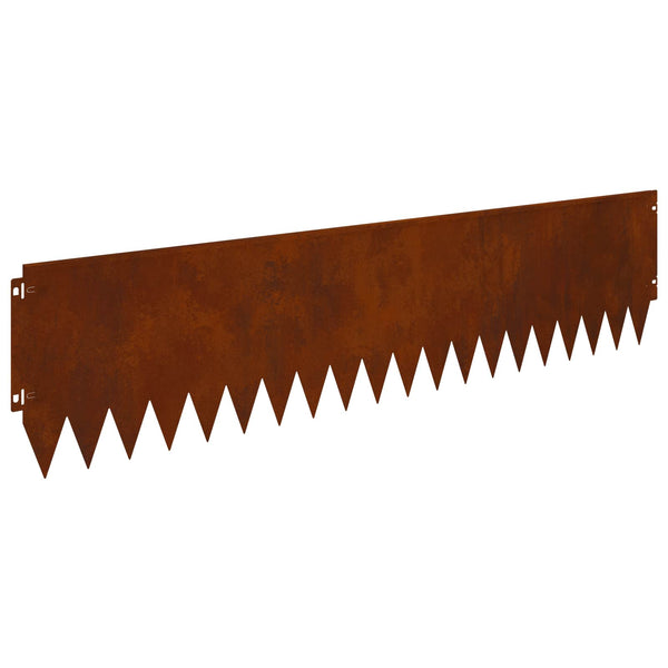 Nurmireunus 10 kpl 103 x 25 cm Teräs Ruosteinen