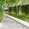 Nurmireunus 10 kpl 103 x 30 cm Teräs valkoinen