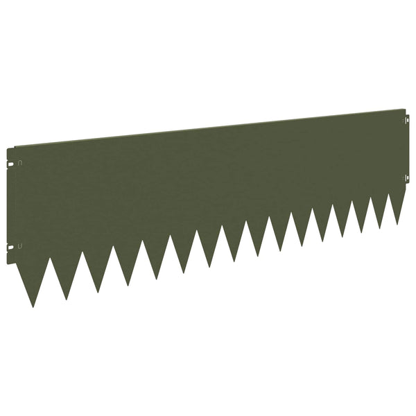 Nurmireunus 10 kpl 103 x 30 cm Teräs Oliivinvihreä