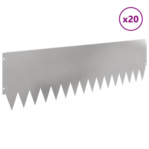 Nurmireunus 20 kpl 103 x 30 cm Teräs Hopea