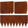 Nurmireunus 20 kpl 103 x 30 cm Teräs Ruosteinen
