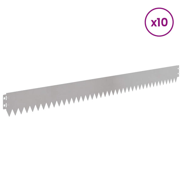 Nurmireunus 10 kpl 103 x 10 cm Stainless Steel Hopea