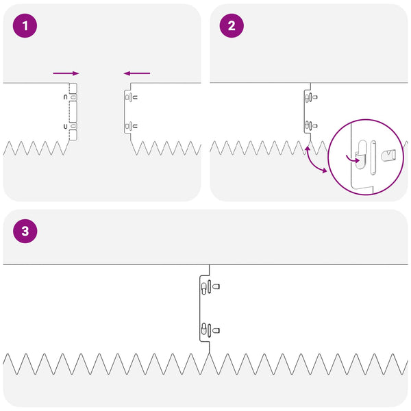 Nurmireunus 30 kpl 103 x 15 cm Teräs Musta