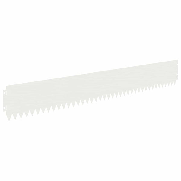 Nurmireunus 10 kpl 103 x 15 cm Teräs valkoinen