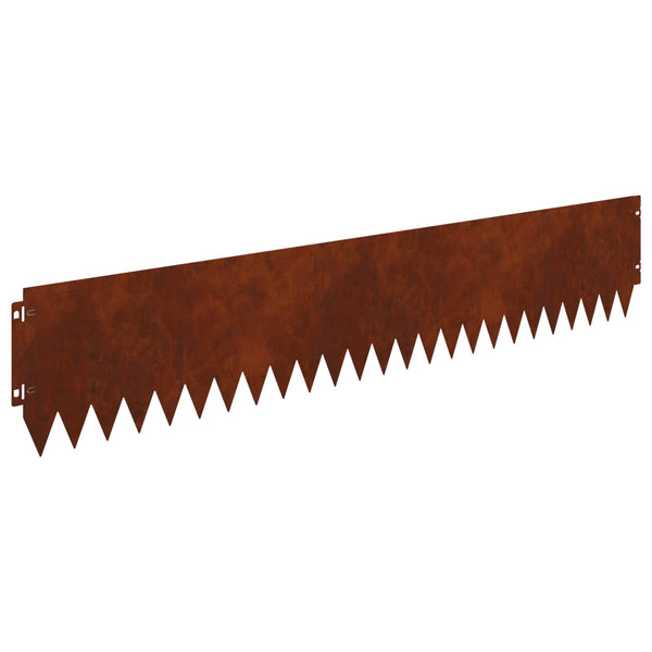 Nurmireunus 10 kpl 103 x 20 cm Teräs Ruosteinen