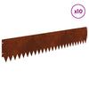 Nurmireunus 10 kpl 103 x 20 cm Teräs Ruosteinen