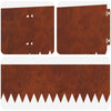 Nurmireunus 30 kpl 103 x 20 cm Teräs Ruosteinen