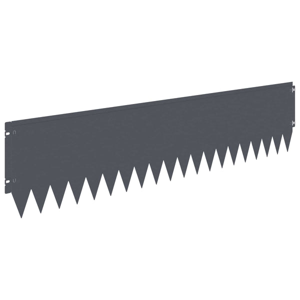 Nurmireunus 10 kpl 103 x 25 cm Teräs Antrasiitti