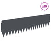 Nurmireunus 10 kpl 103 x 25 cm Teräs Antrasiitti