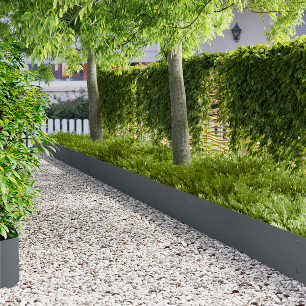 Nurmireunus 10 kpl 103 x 30 cm Teräs Antrasiitti
