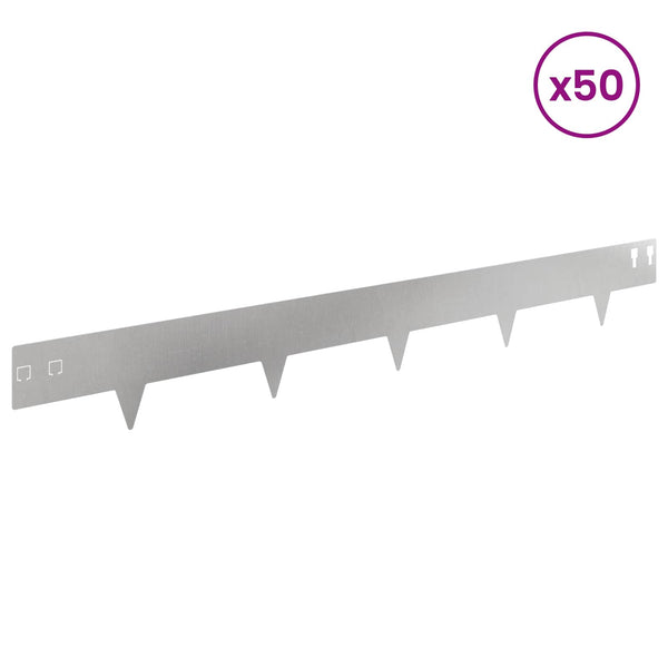 Nurmireunus 50 kpl 100 x 12 cm Stainless Steel Hopea