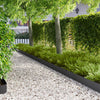 Nurmireunus 20 kpl 100 x 20 cm Teräs Musta