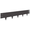 Nurmireunus 20 kpl 100 x 20 cm Teräs Musta