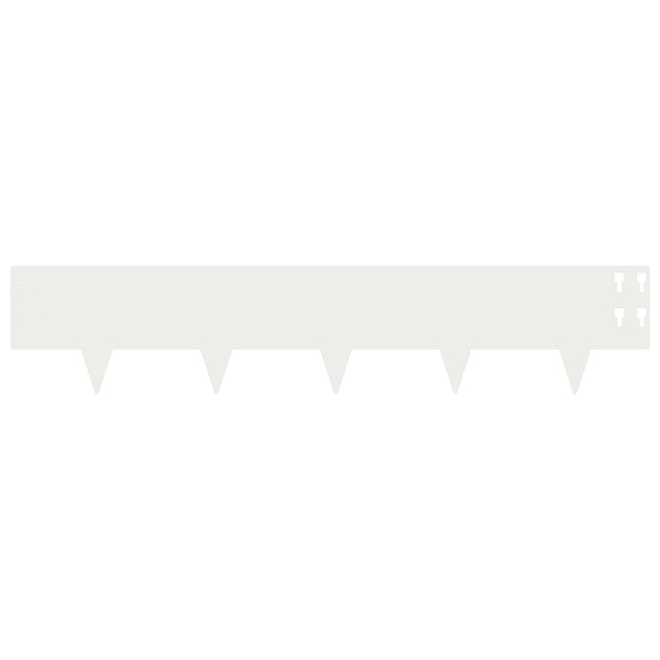 Nurmireunus 20 kpl 100 x 20 cm Teräs valkoinen