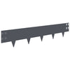 Nurmireunus 10 kpl 100 x 20 cm Teräs Antrasiitti