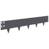 Nurmireunus 10 kpl 100 x 20 cm Teräs Antrasiitti