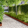 Nurmireunus 10 kpl 100 x 20 cm Teräs Ruosteinen