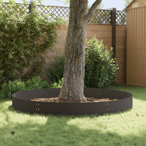 Nurmireunus 30 kpl 100 x 30 cm Teräs Musta