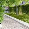 Nurmireunus 20 kpl 103 x 25 cm Teräs valkoinen
