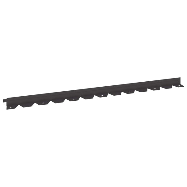 Nurmireunus 10 kpl 102 x 4 x 4 cm Teräs Musta