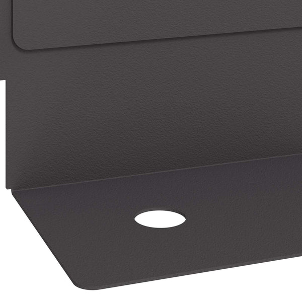 Nurmireunus 50 kpl 102 x 4 x 4 cm Teräs Musta