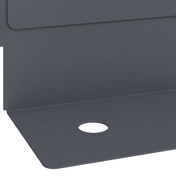 Nurmireunus 30 kpl 102 x 4 x 4 cm Teräs Antrasiitti